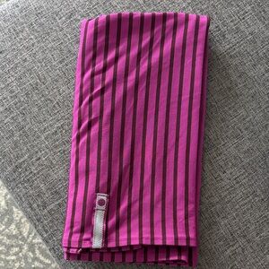 Striped Fuchsia and Black Vinyasa Scarf
